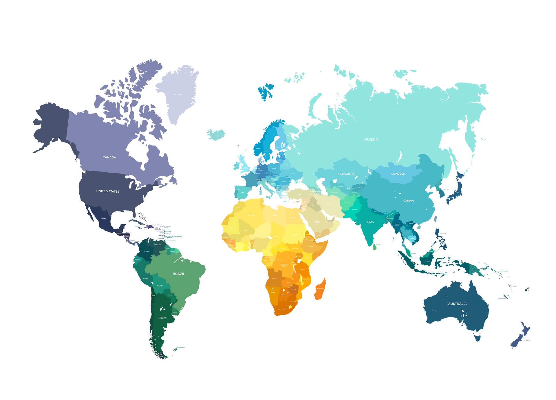 Colours of the world. Векторная карта мира. Географическая карта вектор. Карта мира вектор. Континенты цветные.
